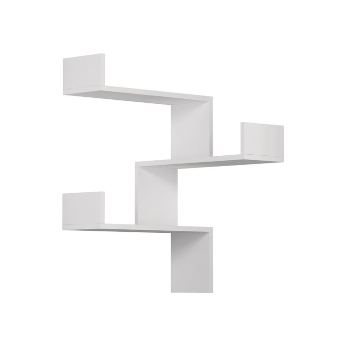 Hanah Home Estantería de Pared Escandinava Blanca Hanah Home Estantería de Pared Escandinava Blanca
